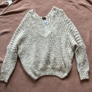 Bell Sleeve Cream Sweater